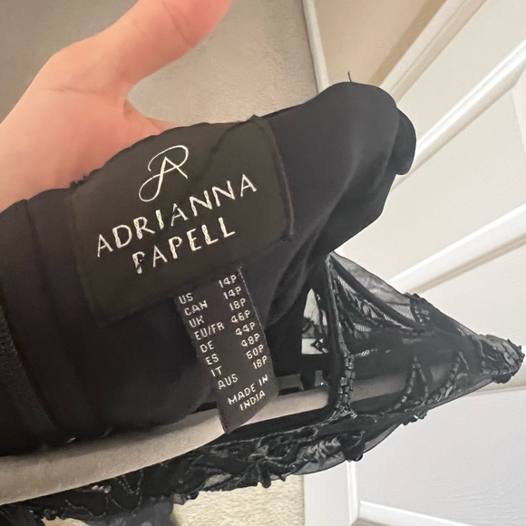 Adrianna Papell Hand Beaded Floral Gown - Picture 8 of 8